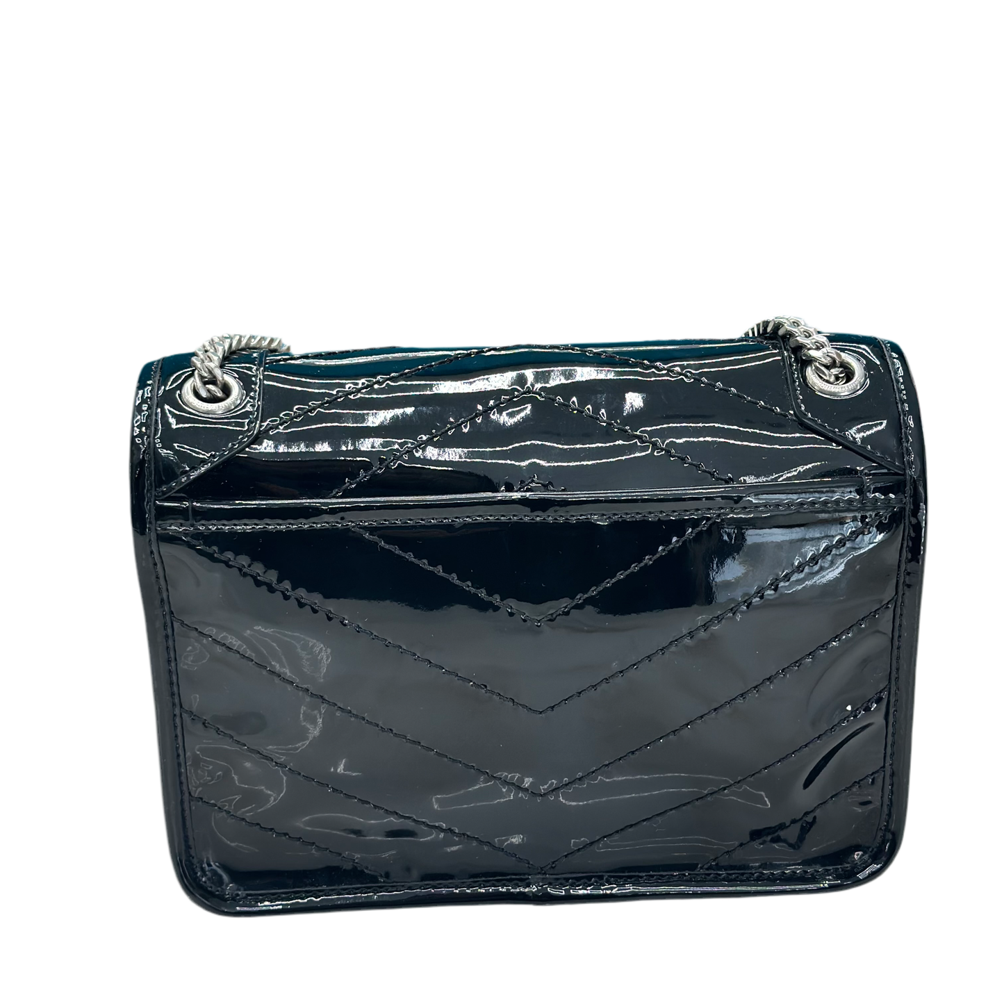 BORSA YVES SAINT LAURENT PATENT LEATHER NIKI BABY