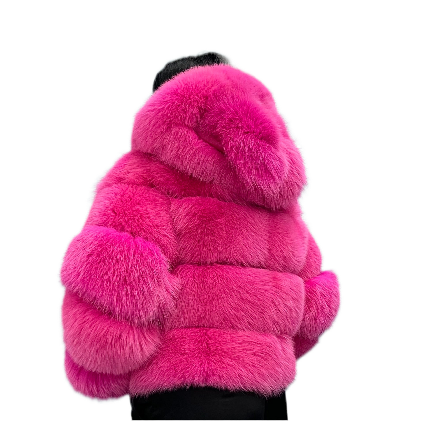 PELLICCIA IN VOLPE FUCSIA