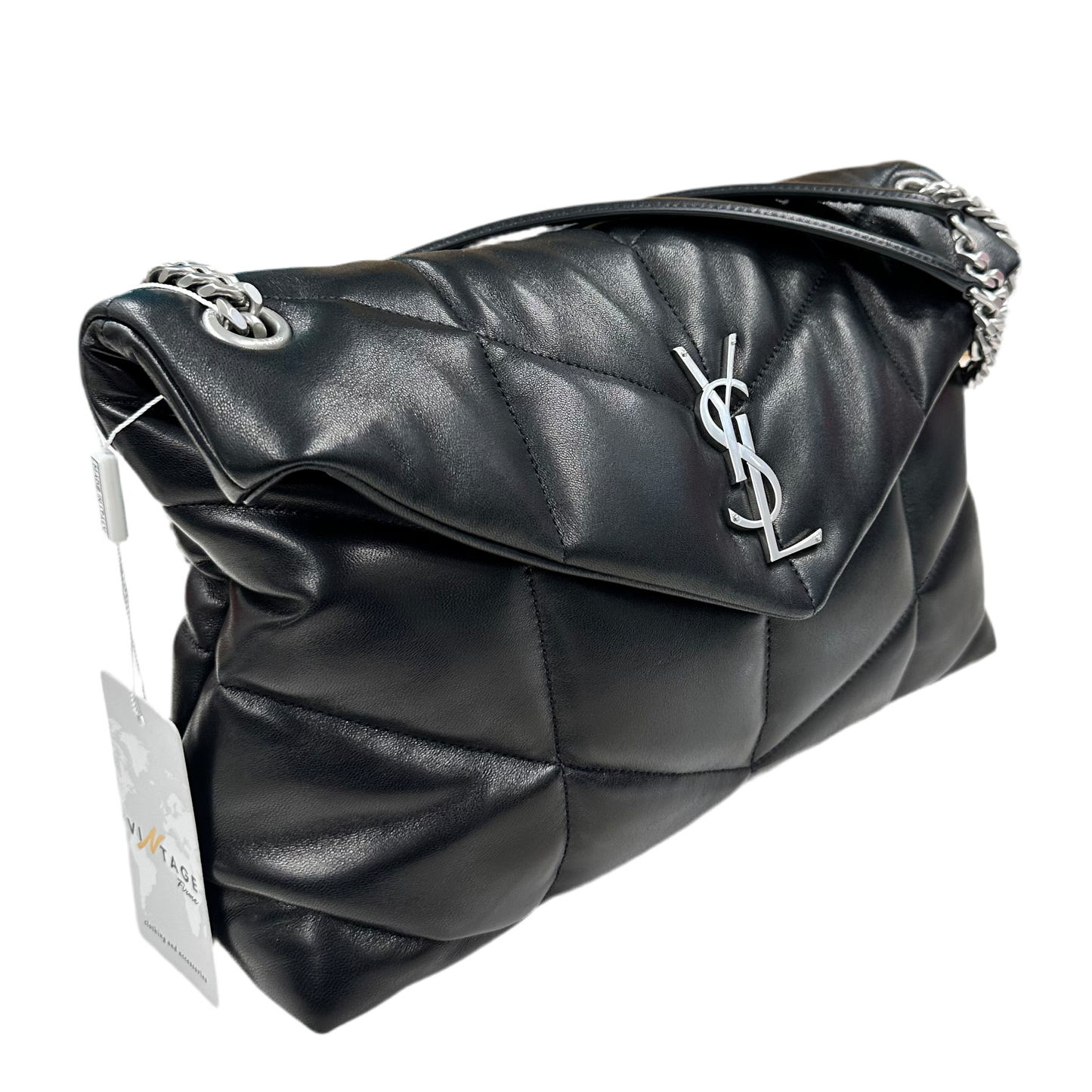 YSL Puffer Media In nappa trapuntata