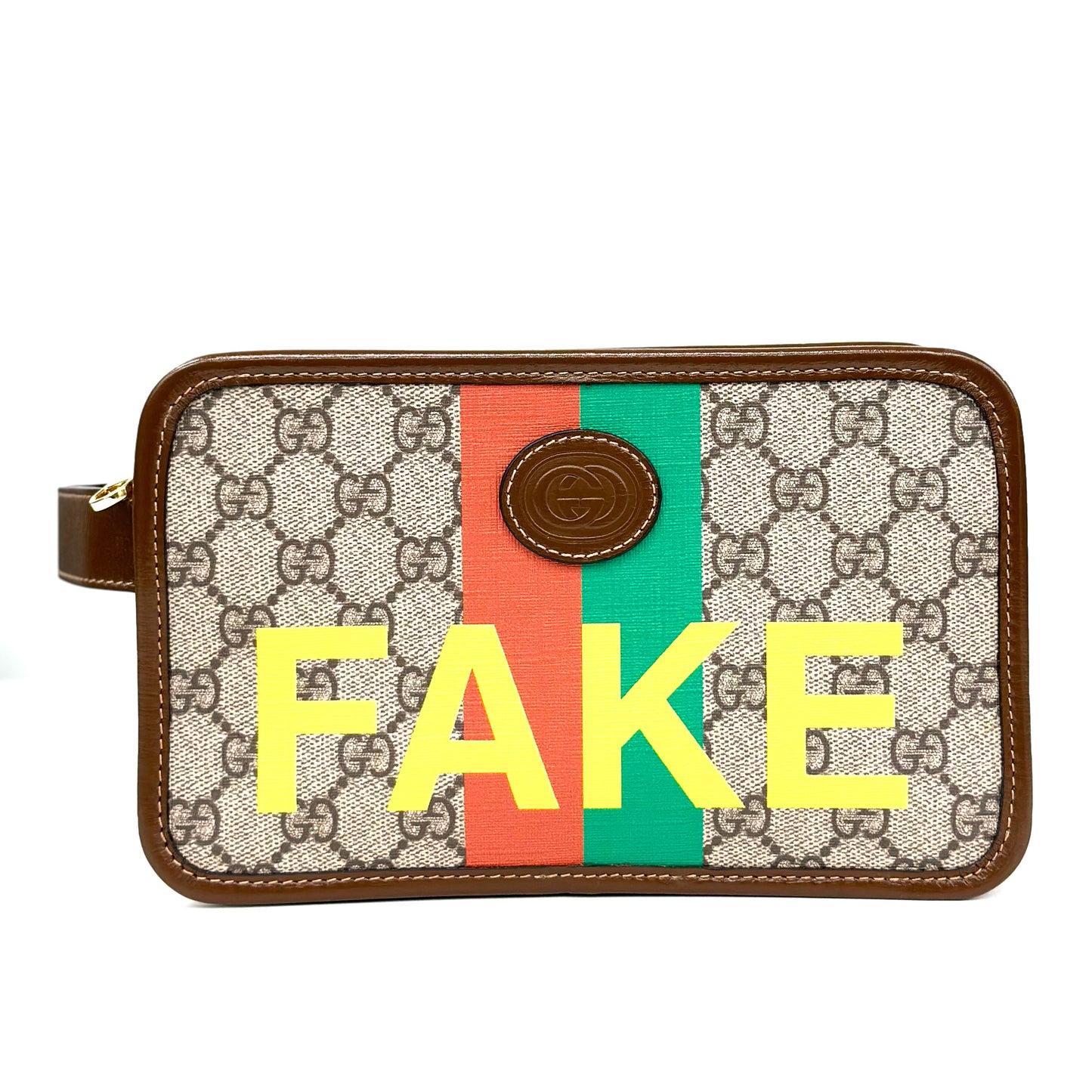 POCHETTE GUCCI GG SUPREME FAKE NOT