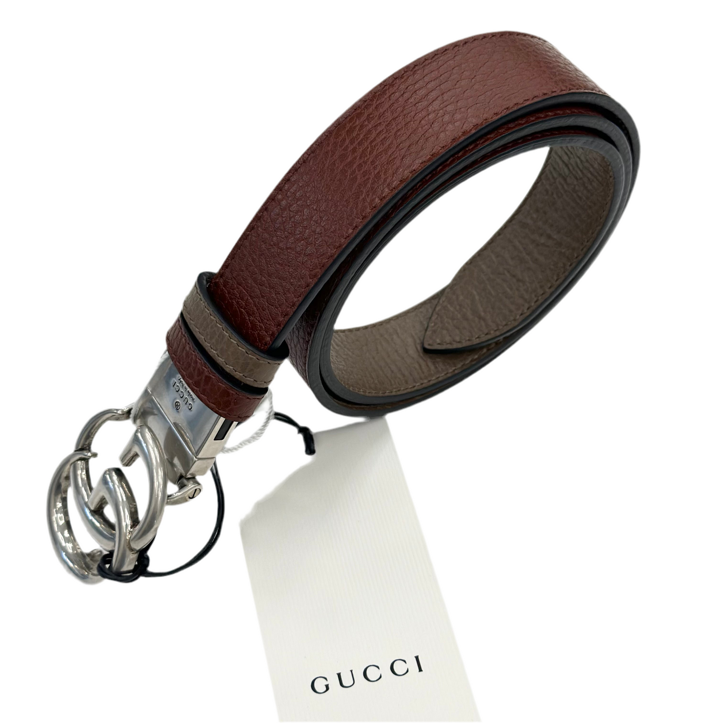 CINTURA GUCCI GG MARMONT REVERSIBILE