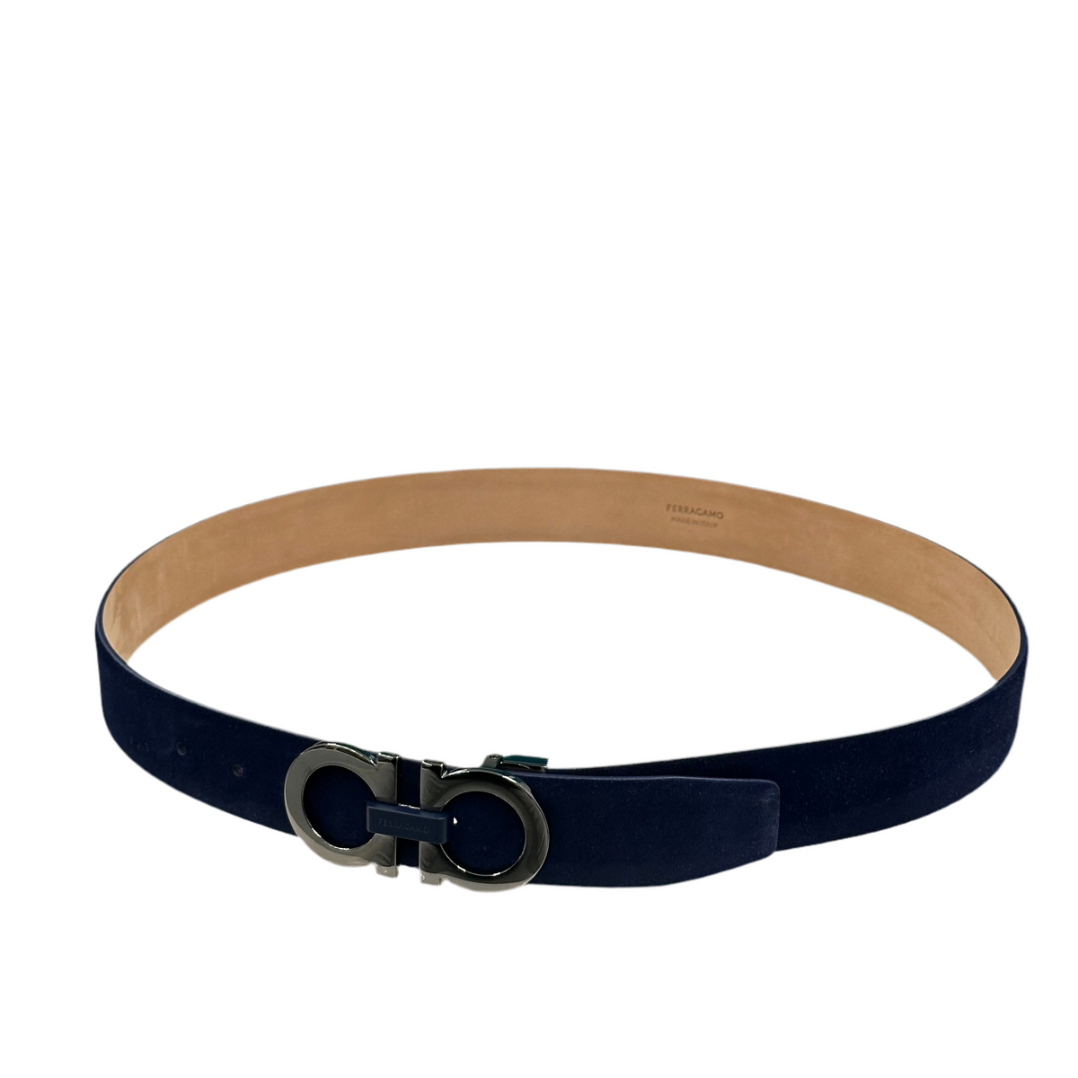 CINTURA FERRAGAMO IN CAMOSCIO