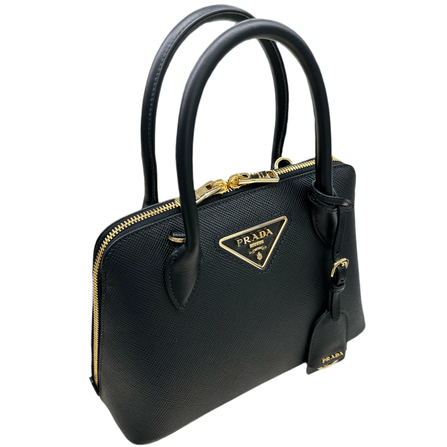 Prada Promenade in pelle saffiano nera