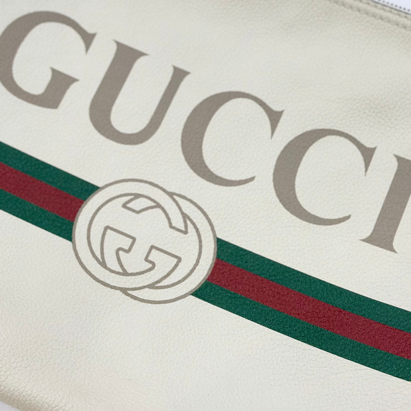 Pochette Gucci in Pelle Bianca