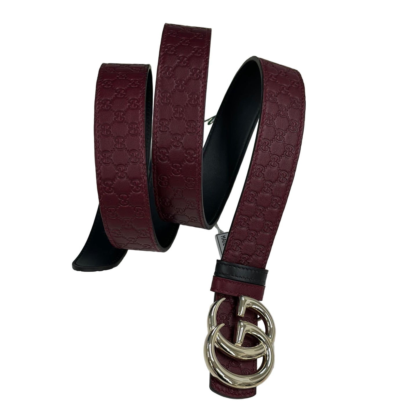 CINTURA GUCCI GG REVERSIBILE