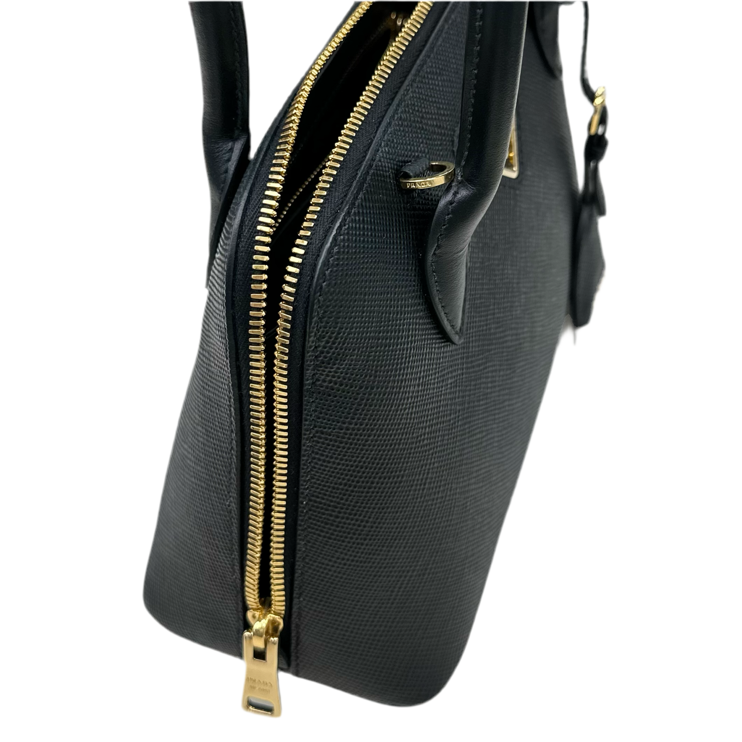 Prada Promenade in pelle saffiano nera