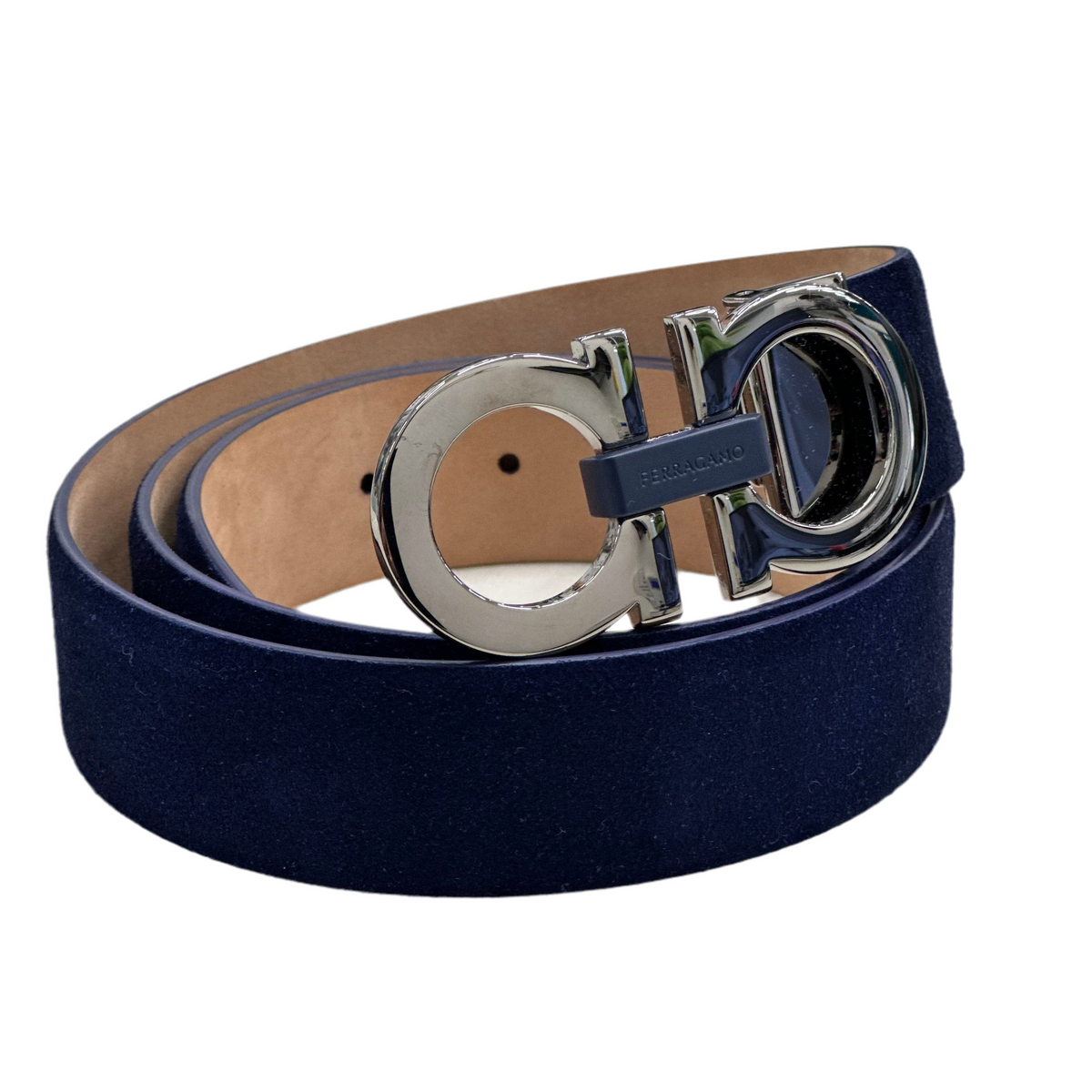 CINTURA FERRAGAMO IN CAMOSCIO