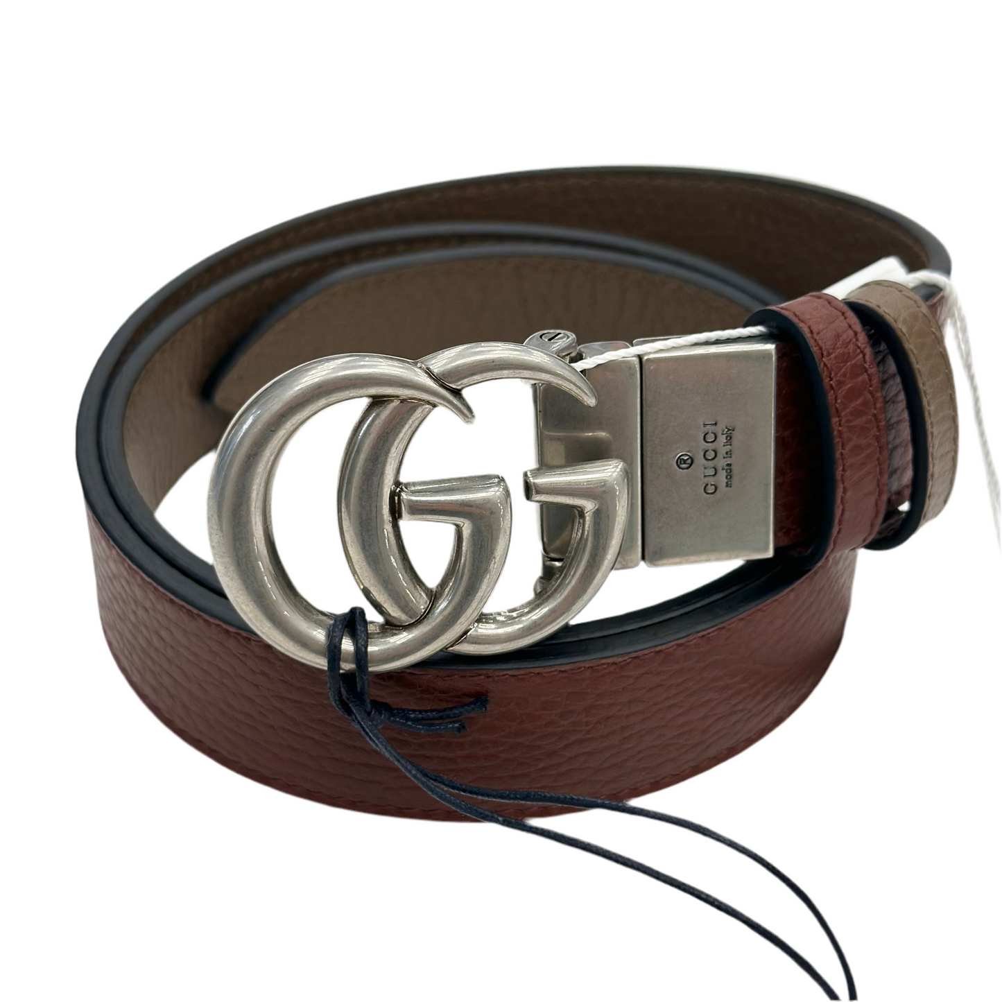 CINTURA GUCCI GG MARMONT REVERSIBILE