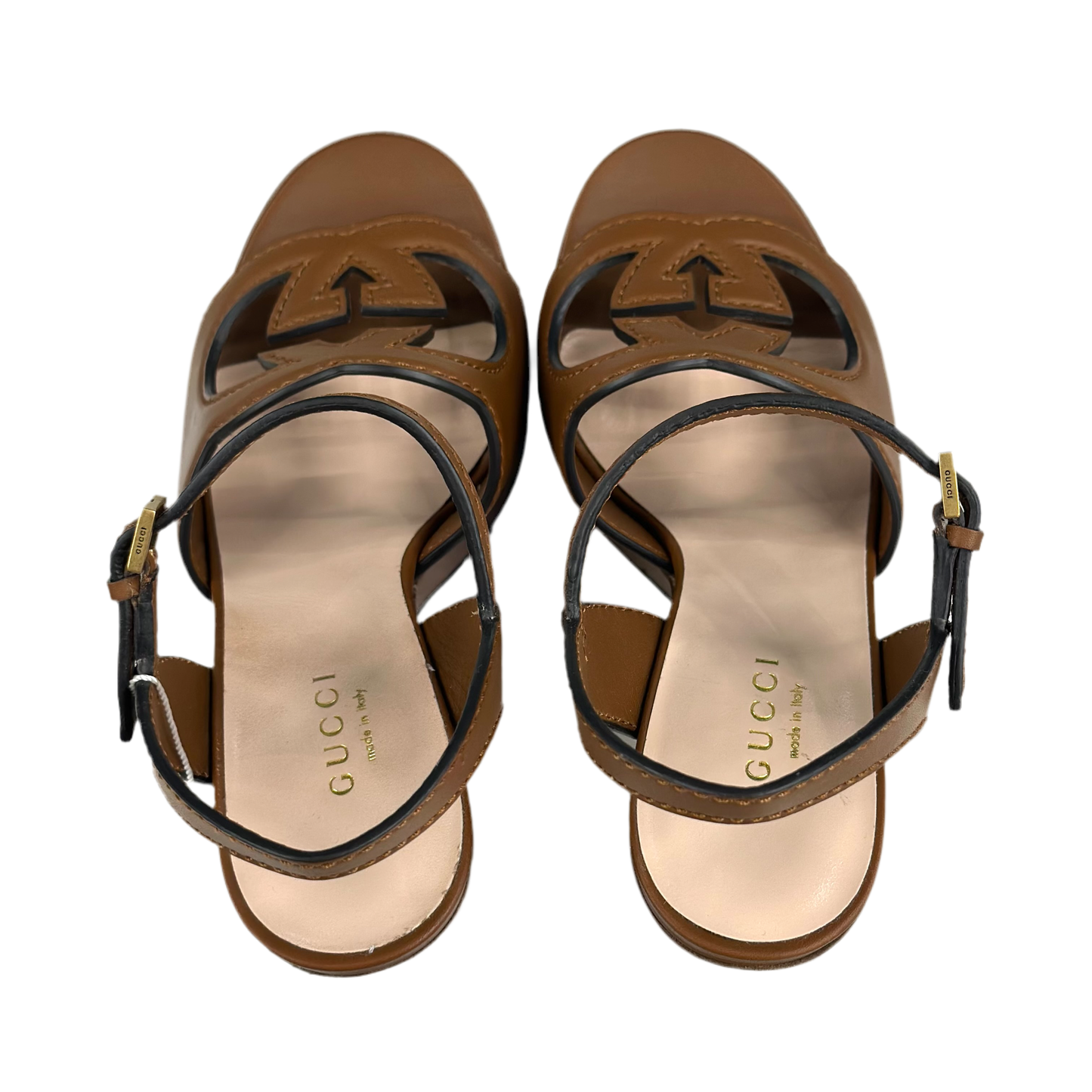 Sandali Gucci Tan Interlocking G