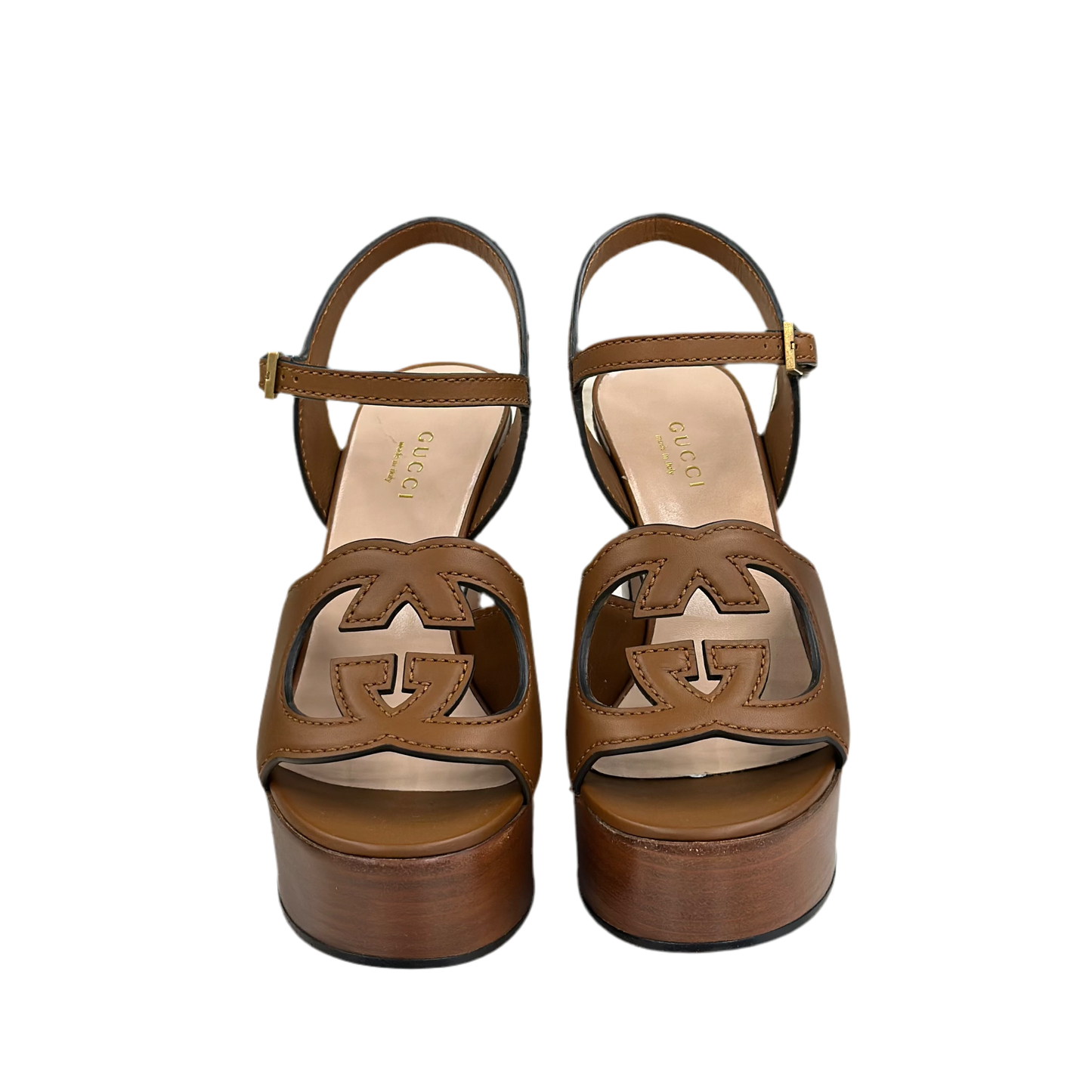 Sandali Gucci Tan Interlocking G