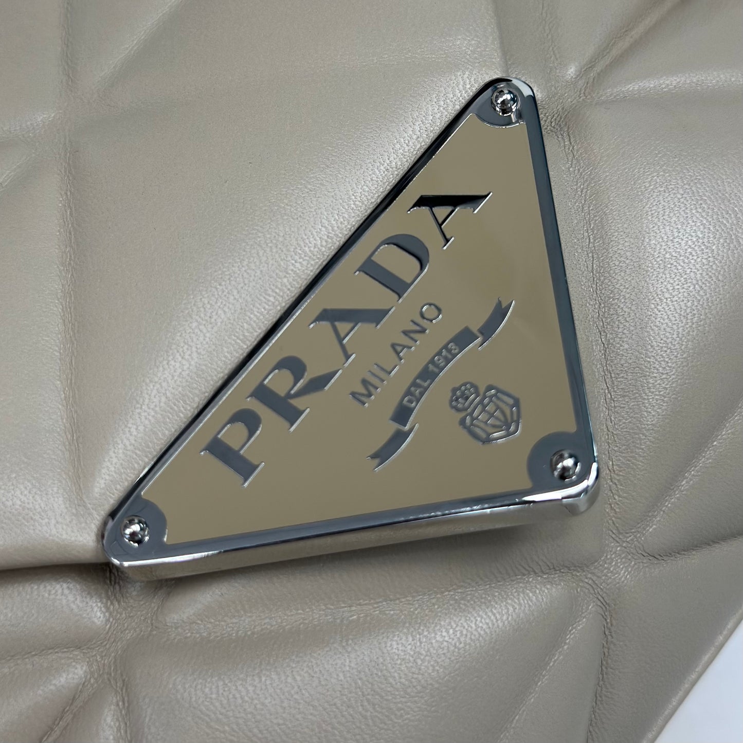 Borsa Prada In Pelle Beige