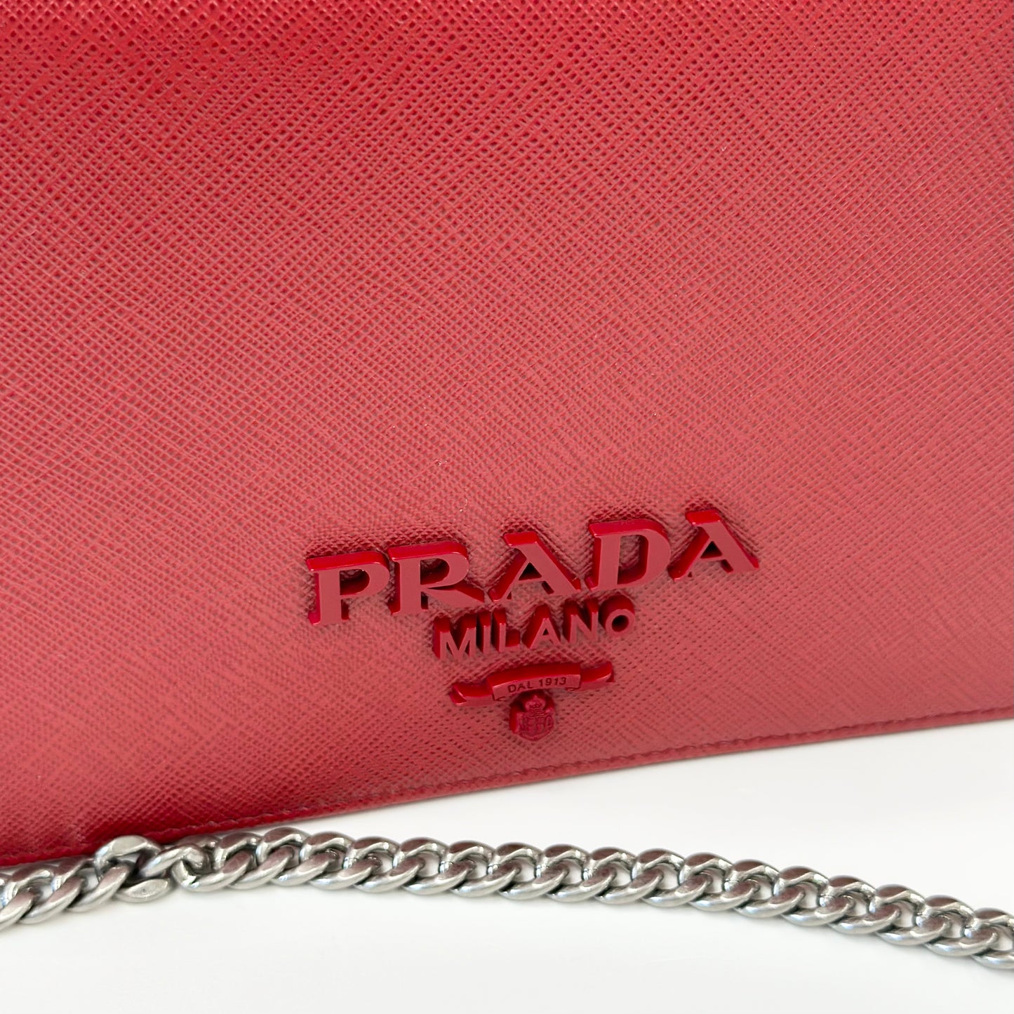 Tracolla Prada Rosso in Saffiano