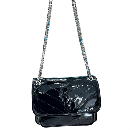 BORSA YVES SAINT LAURENT PATENT LEATHER NIKI BABY
