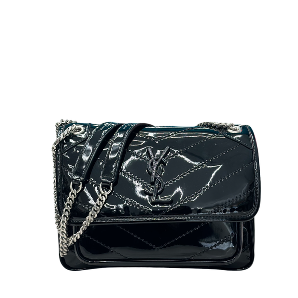 BORSA YVES SAINT LAURENT PATENT LEATHER NIKI BABY