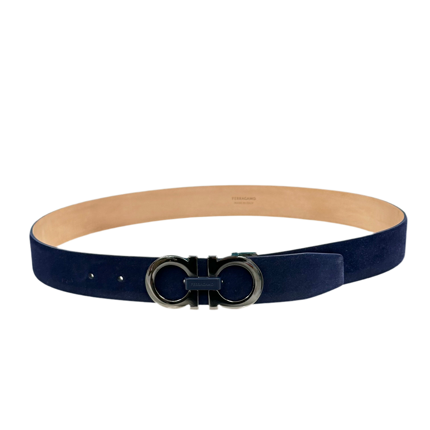 CINTURA FERRAGAMO IN CAMOSCIO