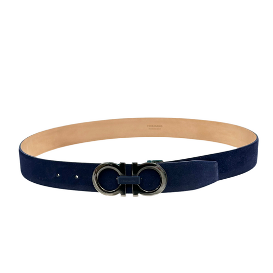 CINTURA FERRAGAMO IN CAMOSCIO