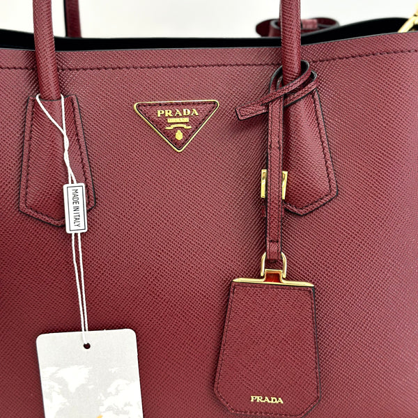 Prada Saffiano Bordeaux Medium