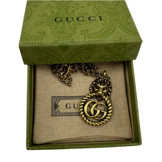 COLLANA GUCCI CON TESTA DI LEONE