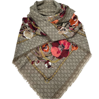 SCIALLE GUCCI BLOOM MONOGRAM