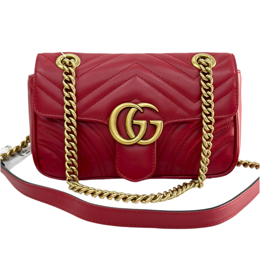 BORSA GUCCI MARMONT ROSSA