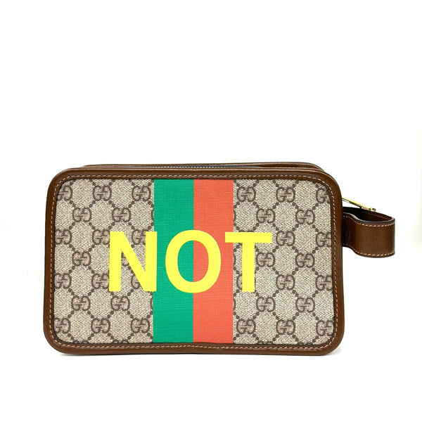 POCHETTE GUCCI GG SUPREME FAKE NOT