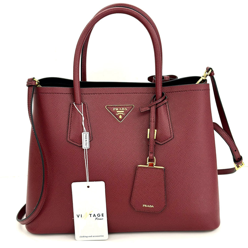 Prada Saffiano Bordeaux Medium