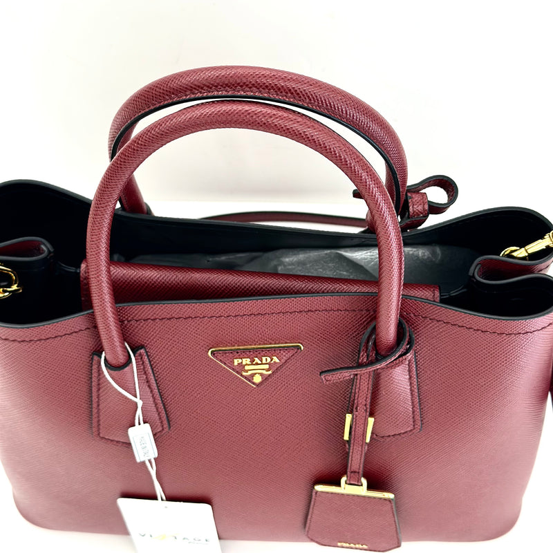 Prada Saffiano Bordeaux Medium