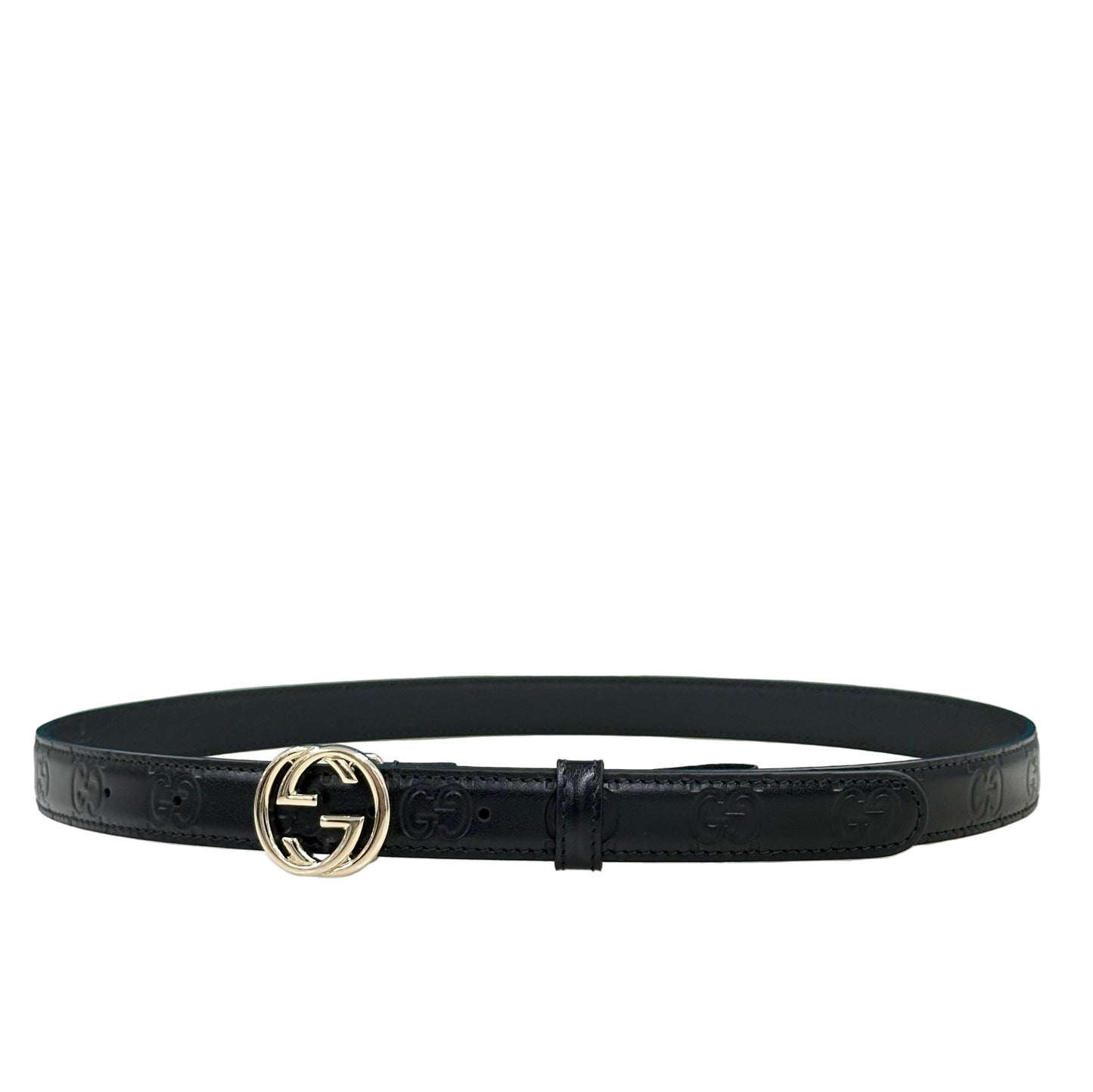 CINTURA GUCCI FIBBIA INCROCIO GG