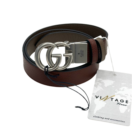 CINTURA GUCCI GG MARMONT REVERSIBILE