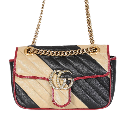 BORSA GUCCI MARMONT GG BICOLORE