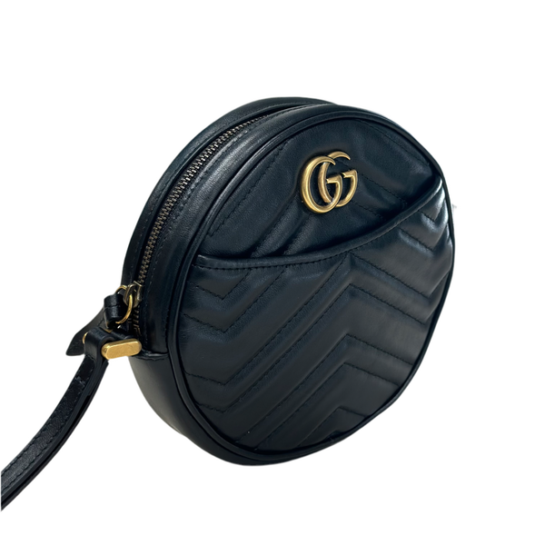 GUCCI GG MARMONT ROUND CLUTCH BAG