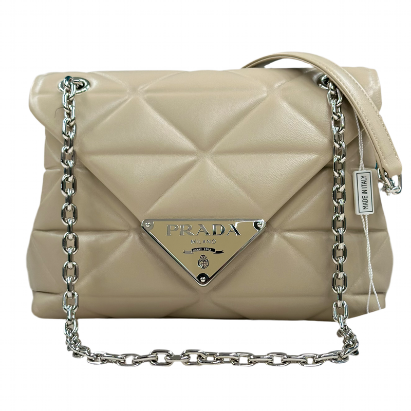 Borsa Prada In Pelle Beige