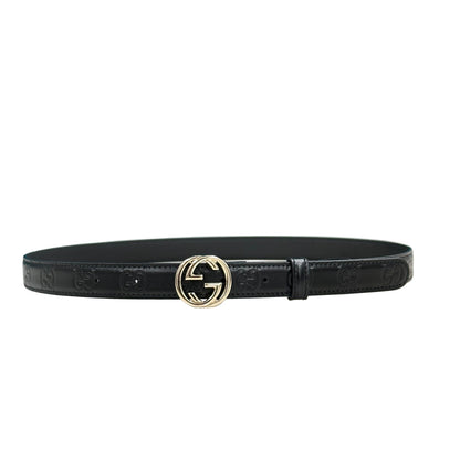 CINTURA GUCCI FIBBIA INCROCIO GG