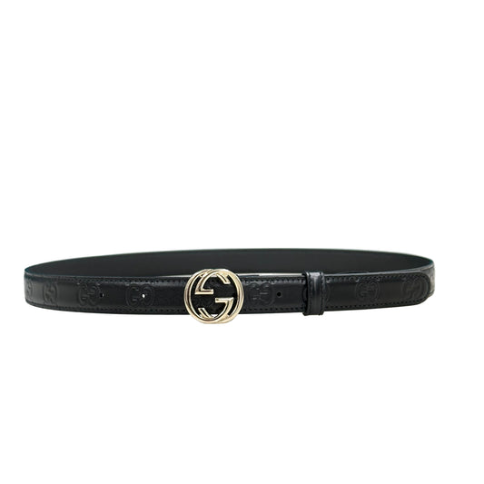 CINTURA GUCCI FIBBIA INCROCIO GG