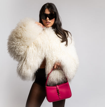 PELLICCIA MONGOLIA BIANCA