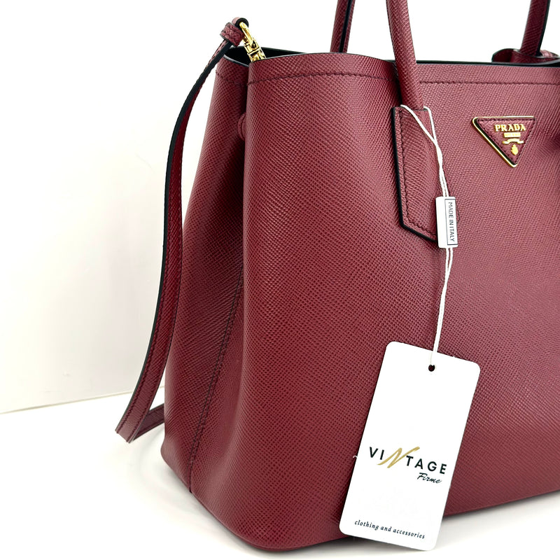 Prada Saffiano Bordeaux Medium