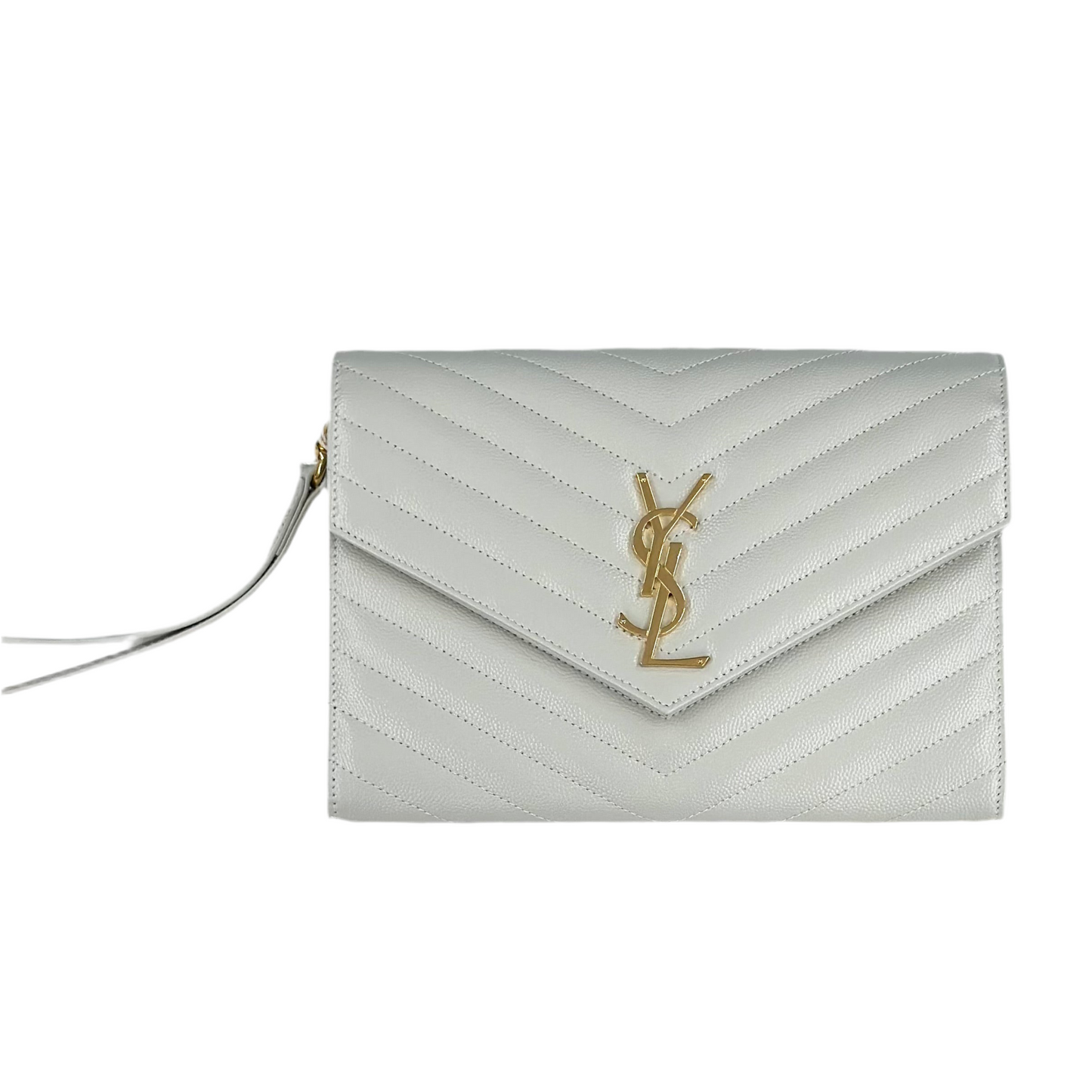 SAINT LAURENT CASSANDRE MATELASSÈ FLAP POUCH