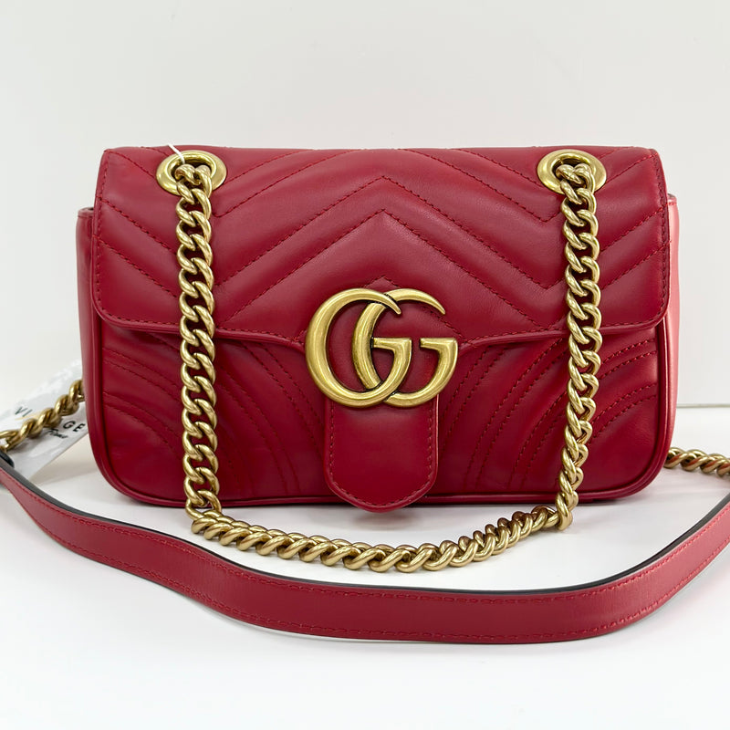 BORSA GUCCI MARMONT ROSSA