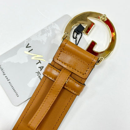 Cintura Gucci in Pelle Blonie con Logo Dorato