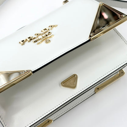BORSA PRADA EMBLEME BIANCA