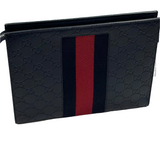 POCHETTE GUCCI IN PELLE FASCIA WEB