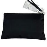 Pouch in re-nylon e saffiano Prada